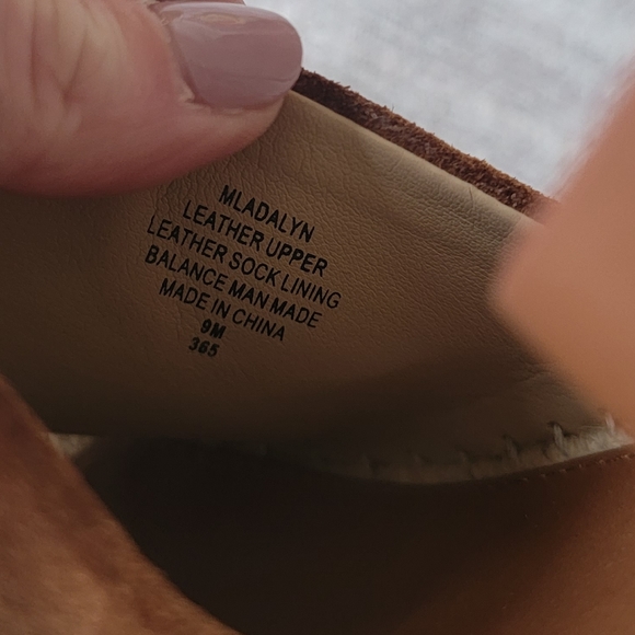 Marc Fisher ‘Adalyn' Espadrille Wedge Sandal Excellent Condition Camel Brown - Picture 9 of 11